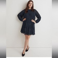 Madewell Crinkle Georgette Mini Dress in Floral Size: XS, NWT picture