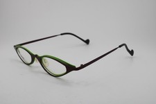 NEW THEO HANAFUDA 150 BELGIUM BURGUNDY GREEN BLACK AUTHENTIC EYEGLASSES 42-24 picture