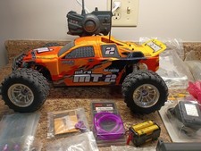 HPI MT 2, 4 Wheel Drive Nitro Truck With Remote & Box of Extras picture