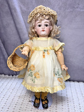 Beautiful Early Kestner Closed Mouth Antique German Cabinet Size Doll 14
