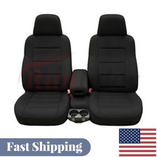 Seat Covers for Chevy S10 1998-2003 Front 60/40 Split Bench Sandwich Fabric picture