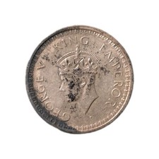 1944-L British India Half Rupee Silver Coin - Lahore Mint George VI KM#552 picture