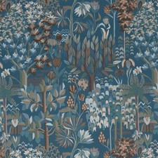 Thibaut Large Botanical Graphic Print Fabric- Alpine / Mineral 1.60 yds F912042 picture