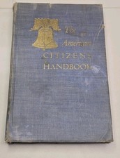 Vintage 1951 The American Citizens Handbook 4th Ed Joy Elmer Morgan Hardcover picture