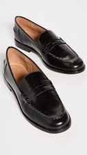 Women's Madewell Penny Loafer In Leather True Black New  Retail $148 SELECT SIZE picture
