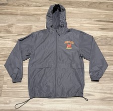 Size L - Maryland Terrapins Champions Winbdreaker Rain Jacket Grey  picture