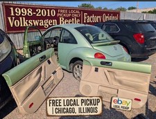 98-10 Volkswagen Beetle Driver/Passenger Door Panels OEM Tan ✅  picture
