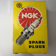 NOS NEW Vintage NGK Spark Plugs Box of 10 B-7C B7C picture