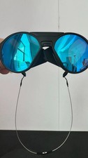 Oakley CLIFDEN OO9440 Matte Black Round Blue Lens Sunglasses New picture
