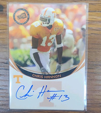 Press Pass 2006 Press Pass Chris Hannon Autographs Bronze Auto RC Vols NCAA picture