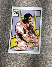 VINTAGE 1972 REYAUCA REYUCA JACKIE ROBINSON STICKER CARD #70 VERY RARE VENEZUELA picture