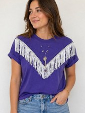Vintage Hazelwood Southwestern Fringe Tee picture