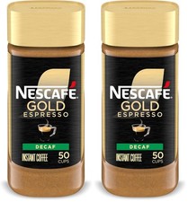 Nescafe Gold Decaf Espresso Instant Coffee 3.17 oz Pack of 2 Decaffeinated picture