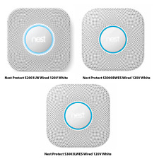 Google Nest Protect Smoke and Carbon Monoxide Alarm Wired/Battery White picture
