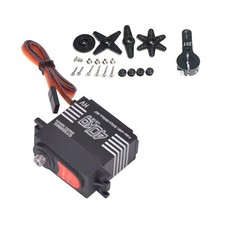 40KG Metal Gear  180° 1/8 1/10 Scale Steering Throttle RC Digital Servo picture