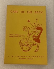 Care of The Back Handout Booklet William Ishmael Lippincott 1965 VTG picture
