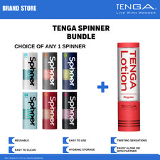 TENGA SPINNER Reusable Spiral-Motion Male Masturbator/Stroker Bundle NWT NIB picture