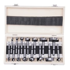 15PCS Professional Wood Forstner Drill Bit Set Metric 10-50mm High Carbon Steel picture