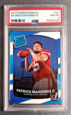 2017 Panini Donruss #327 Patrick Mahomes Rated ROOKIE PSA 8 Chiefs picture