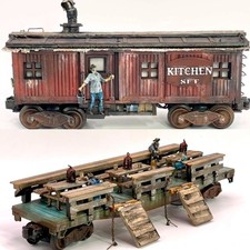 O gauge Hand-crafted, Logging Kitchen & Dinning set, w/ smoke & flicker lighting picture