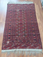 Old Antique Fragment Turkoman Rug, Damaged Handmade Rug Caucasian Natural Decor picture