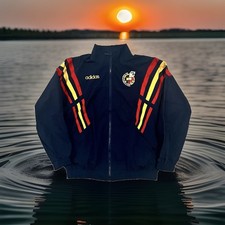 Spain 1996 Euros Dark Blue Retro Track Jacket - Football/Soccer Men's picture