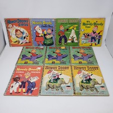 Vintage Howdy Doody Little Golden Books Lot of 10 All A Editions Except Circus picture