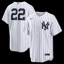 Ben Rice Yankees Jersey New York Baseball White Home Replica Premium Print picture