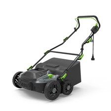 120V 15A Electric Lawn Dethatcher Scarifier 14in Corded Power Rake 2-in-1 picture