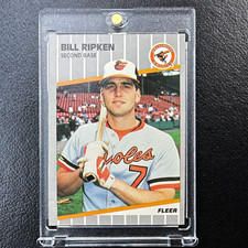 Fleer 1989 Fleer Base Set #616 Bill Ripken Baltimore Orioles FF Error Bat picture