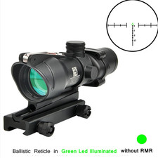 Tactical 4x32 ACOG Rifle True Fiber Optic Scope Red/Green Illuminated Crosshair picture