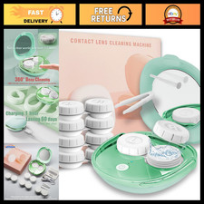 Portable Ultrasonic Contact Lens Cleaner with USB Charger & Soaking Case Kit picture