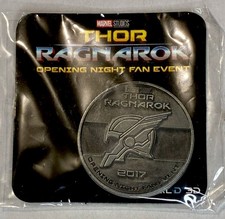 Thor Ragnarok Opening Night Fan Event Coin 2017 Marvel Studios Promo  picture