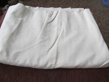 Homespun Fabric Woven Cotton Beige Solid Smoke Free Home picture