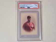 Ken Griffey Jr. 2005 Donruss Studio Portraits Leather & Lumber White /40 PSA 9 picture