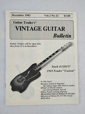 VINTAGE 1983 FENDER MAVERICK CUSTOM ELECTRIC GUITAR TRADER MAGAZINE CATALOGUE picture