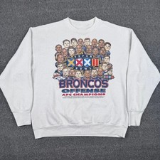Denver Broncos NFL White Caricature Superbowl Unisex Sweatshirt KH18155 picture