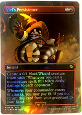 MTG Vivi's Persistence (Borderless Foil) Commander: Final Fantasy 458 FF9 NM picture