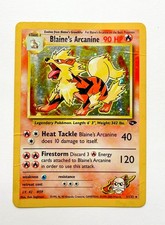 2000 POKEMON GYM CHALLENGE 1/132 BLAINE'S ARCANINE Holo Vintage HVY LOVE ❤️  picture