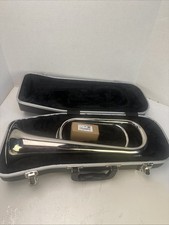 Regiment Bugle-SILVER-Key of G/F-Padded Case 6. 5AL Silver Plated Mouthpiece picture