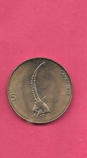 SLOVENIA KM6 2000  UNCIRCULATED-BU UNC-MINT  EXCELLENT  5 TOLARJEV  ANIMAL COIN picture