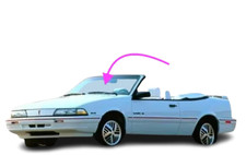 Fits: 1990-1994 Chevrolet Cavalier-Pontiac Sunbird 2D Con Front Windshield Glass picture