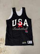 Vintage 90s Champion USA Dream Team Jersey Men’s XL NBA Basketball Reversible picture