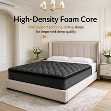 10/12/14 Inch Queen Size Mattresses Memory Foam Hybrid Black Mattress in a Box picture