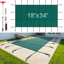 Uimoso Rectangular Pool Safety Cover for 16x32ft Inground Pools picture