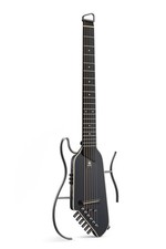 Donner HUSH I EVO 2 Headless Acoustic Guitar Bundle Built-in Tuner & Case Black picture