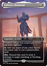 FOIL Borderless GIDEON'S MEMORIAL x1 mtg NM-M Reality Fracture 1 Rare picture