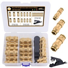 23 PCS Brass DOT Quick Connect Air Hose Fittings for Trucks & RVs picture