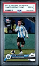 PSA 10 Franco Mastantuono Rookie 2024-25 Topps Now Argentina - #001 /7463 (RC) picture