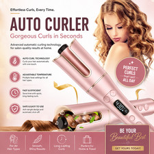 Automatic Hair Curler with LCD Display – 1” Rotating Barrel, 4 Heat Settings, 3 picture